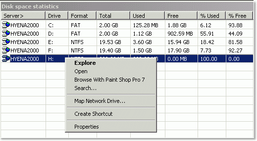 SystemTools Disk Space Management